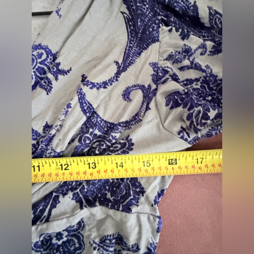 Seraphine Maternity Dress Ophelia Paisley Blue Knot Front Maxi 8 - Picture 5 of 6